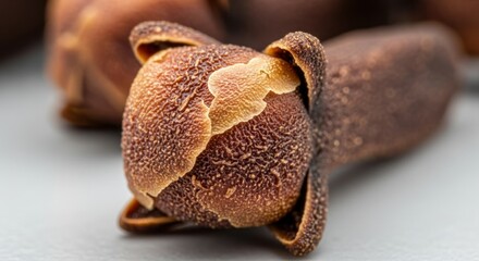 Naklejka premium Close-up view of a dried clove spice.