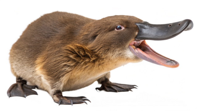 Platypus isolated transparent background