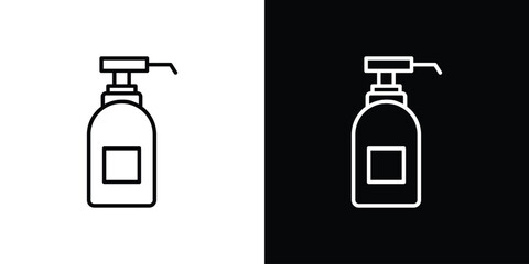 Body Soap icon in black. flat graphic vector icon