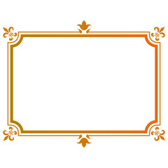 Ornamental frames with unique sets of shapes