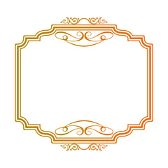 Ornamental frames with unique sets of shapes