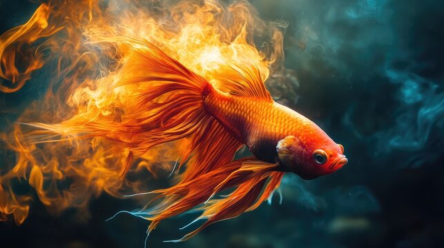 une image hyper-r&Atilde;&copy;aliste d'un poisson
