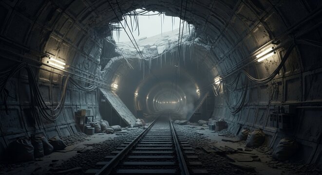 Collapsed Tunnel Used for Smuggling