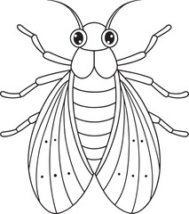 Whitefly insect page for children’s learning