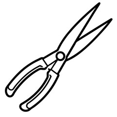 Snips Minimalist Line Illustration