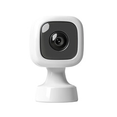 security camera on white background