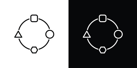 Adaptation icon in black. flat graphic vector icon