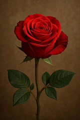 Pure Passion: Red Rose Close-Up