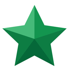Obraz premium Star icon. Balanced star drawing. Vector illustration. Supereminence. Green stars. Award icon on white background. 