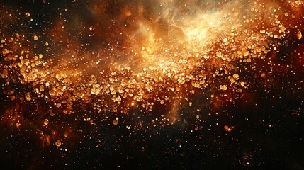 Fototapeta premium Fiery cosmic nebula