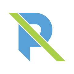 Letter R logo design template
