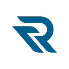 Letter R logo design template