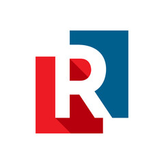 Letter R logo design template