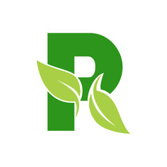Letter R logo design template