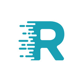 Letter R logo design template