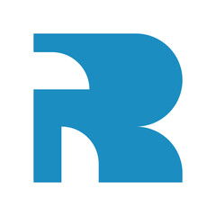 Letter R logo design template