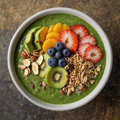 tropical fruit salad with kiwi