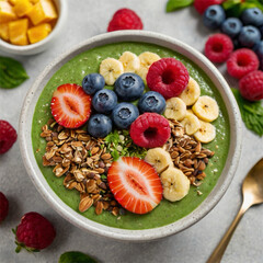 tropical fruit salad with kiwi