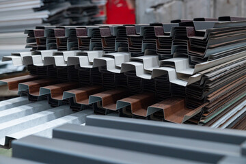 Examples of galvanized sheet that has been produced into grooves for sale