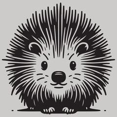 Colorful Cat Illustration with Simple Shapes and Clean Lines for Graphic Design