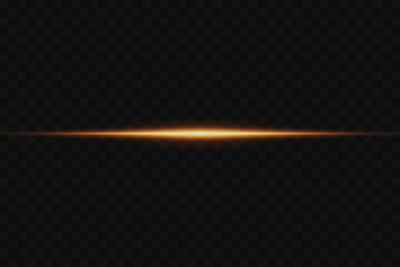 Glowing beam of light, horizontal effect.