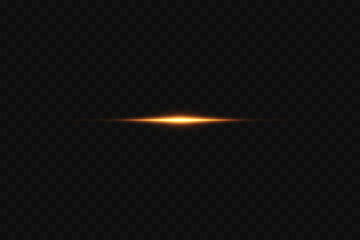 Glowing beam of light, horizontal effect.