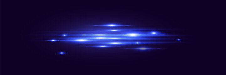 Glowing strips of light with glitter, visual effects in sci-fi or futuristic style.