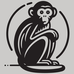 Simple Cat Illustration with Basic Colors and Fonts for Various Creative Projects