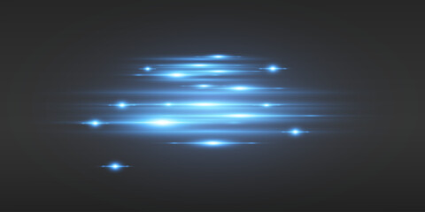 Light effect of lines, glare of sparks and light.