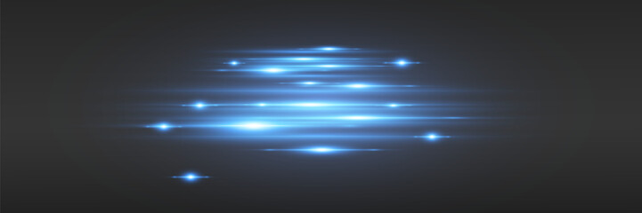 Light effect of lines, glare of sparks and light.