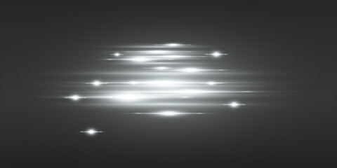 Light effect of lines, glare of sparks and light.