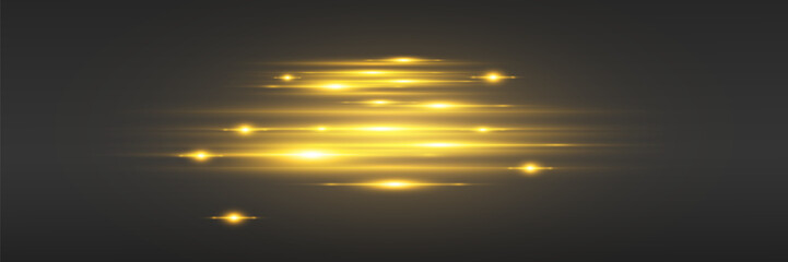 Light effect of lines, glare of sparks and light.