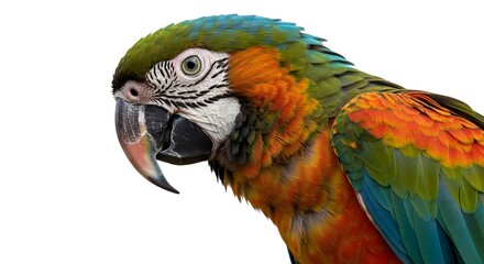 Obraz premium Macaw, Parrot, Bird, Colorful Macaw Parrot Profile