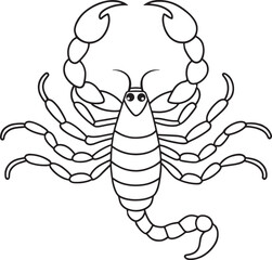 Scorpion coloring fun for brave learners