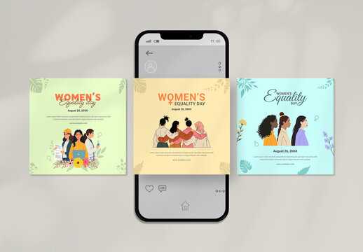 Women&rsquo;s Equality Day Social Media Post Design