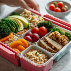 bread with vegetables and berries, healthy food