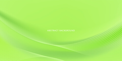 Soft Minimalist Abstract Background in Green and White Gradient Shades with flowing lines.