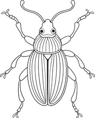 Weevil insect worksheet for nature learning