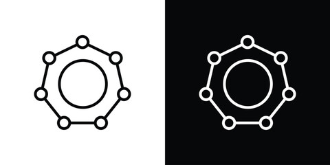 Antioxidant rich food icon in black. flat graphic vector icon