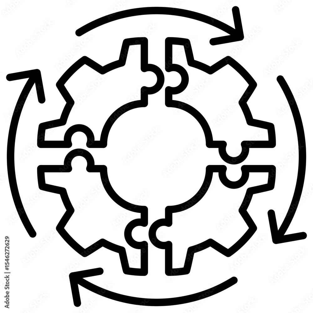 Poster integration line icon