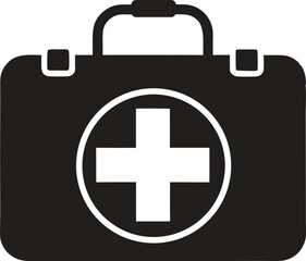 Obraz premium first aid kit icon vector
