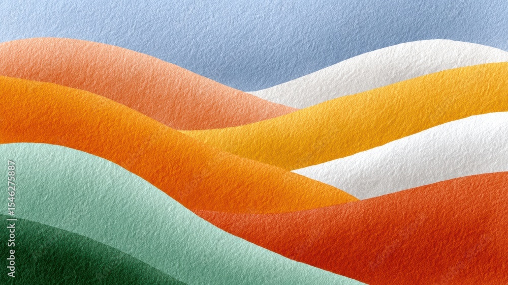 Poster abstract waves in vibrant colors create a soothing backdrop, perfect for creative projects and artis