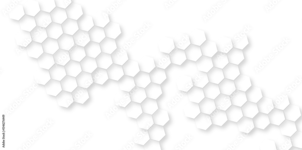 Poster hexagonal backdrop for cosmetic and technology concepts, geometric mesh cell texture. modern futuris