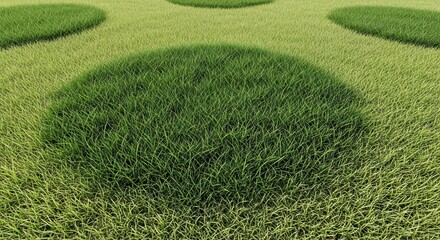 Lawn Grass Uneven Fertilizer Growth Patterns Discolored Patchy Ground Texture