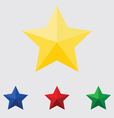 Obraz premium Star Graphic Ideal for Backgrounds Logos and Decorative Elements in Design Projects. Decorative star trendy artwork ravishing abstract vector illustration colorful applicable design. 4 colorful star.