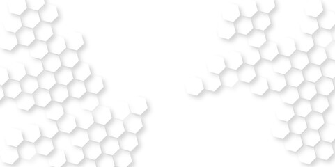 abstract honeycomb mosaic white background,  group of hexagons are arranged in rows, abstract geometric white texture background, white Wide hexagon background site head 3d illustration.