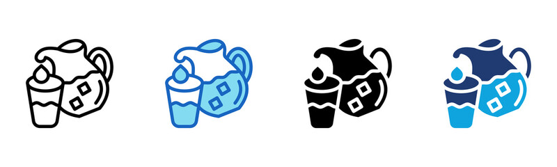 Water Jug icon Multi Style Vector Illustration 