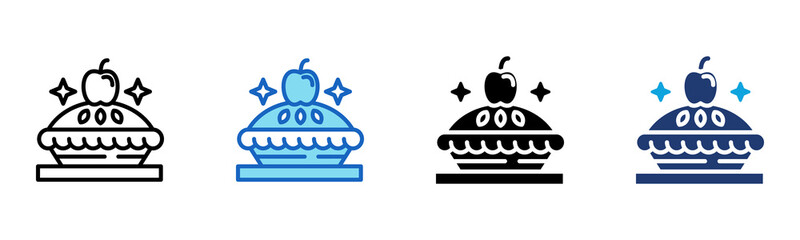 Donut Tray icon Multi Style Vector Illustration 