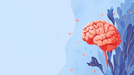 Underwater Brain Tumor Awareness Month Background