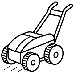 Mower Trail Pattern Outline Vector